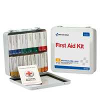 First Aid Only 24 Unit Steel First Aid Kit, Weatherproof Steel, Wall Mount, 30+ Person