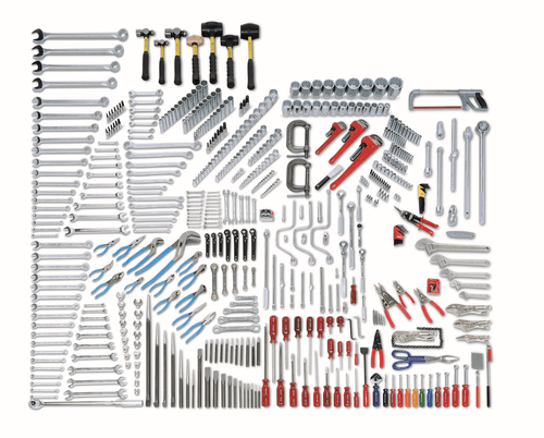 Wright Tool 556 Piece Mega Fractional/Metric Master Set 1/4" 3/8" 1/2" & 3/4" Drives Tools Only