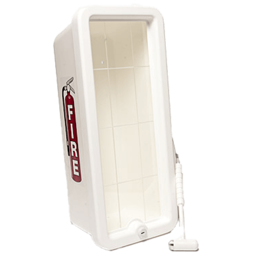Cato Chief Plastic Fire Extinguisher Cabinet 20 lb White 12001H
