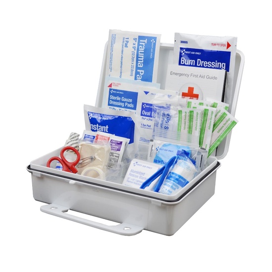 First Aid Only 25 Person ANSI A Plastic First Aid Kit, ANSI 2021 Compliant - Image 2