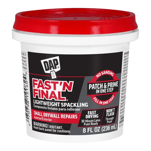 DAP Fast N Final Lightweight Spackling 8oz Tub