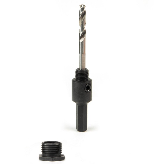 Klein Tools Hole Saw Arbor with Adapter, 3/8-Inch - Image 1