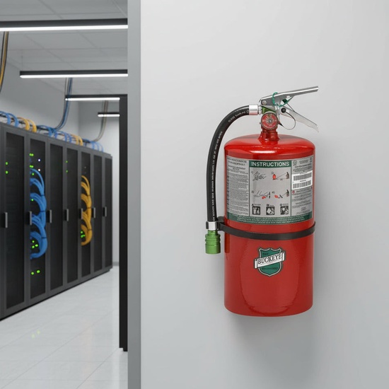 Buckeye 11 lb Halotron Clean Agent Fire Extinguisher - Image 2