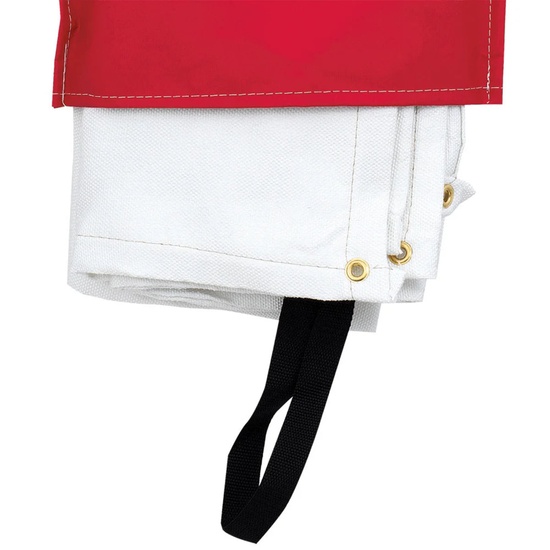 Sellstrom Emergency Fire Blanket 5 ft x 6 ft Uncoated Fiberglass with Red Vinyl Hanging Pouch - Image 2