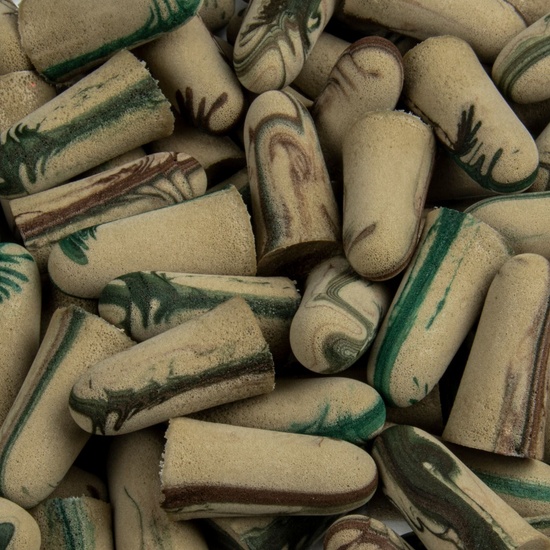 Camo Plugs® Disposable Earplugs, Foam, Brown/Tan/Green, Uncorded - Image 3