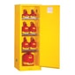 Justrite Sure-Grip® EX Slimline Flammable Safety Cabinet, 22 gallon, 1 manual close doors, Yellow - Image 3