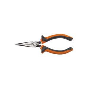 Klein Tools Long Nose Side Cutter Pliers 6-Inch Slim Insulated