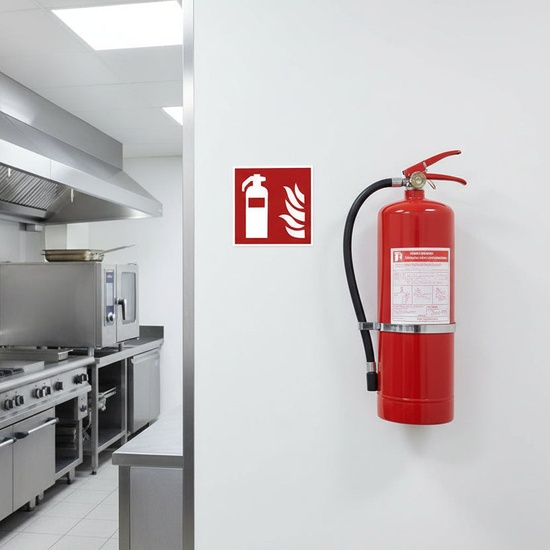 Restaurant Fire Safety Sign Kit ISO 7010 F001 + F005 + F012 (3-Pack) - Image 2