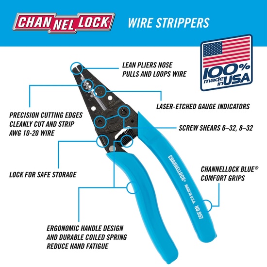 Channellock 7″ Wire Stripper - Image 2