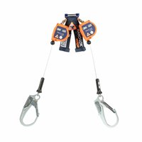 3M DBI-SALA Nano-Lok Edge Self-Retracting Lifeline 8 ft Rebar Snap Hook 420 lb 2 Legs Galvanized Cable