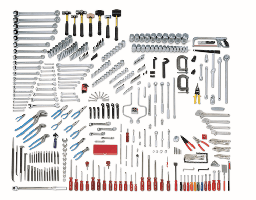 Wright Tool 425 Piece Mega Fractional Master Set 1/4" 3/8" 1/2" & 3/4" Drives Tools Only
