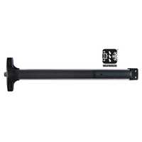 Detex V40W71148 48" Weatherized Rim Exit Only Exit Device Black Finish