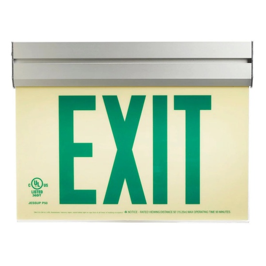 Photoluminescent Exit Sign with Acrylic Frame 50FT - Image 6