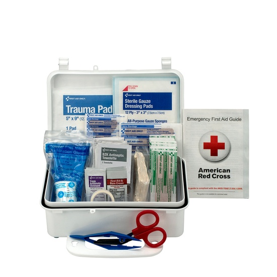 First Aid Only 10 Person First Aid Kit, Weatherproof Plastic Case, OSHA Compliant - Image 1