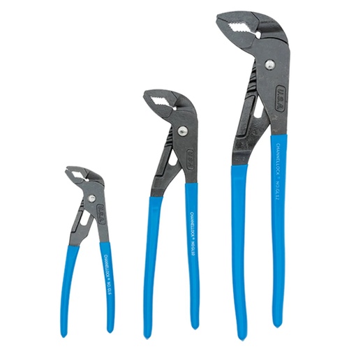 Channellock GLS-3 3pc GRIPLOCK Tongue & Groove Pliers Set