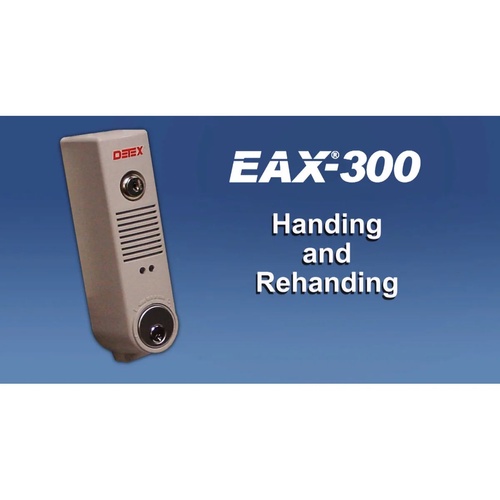 Detex EAX300WGRY Weatherized Surface Mount Battery Powered 100DB Door Prop Alarm with Internal Magnetic Door Contacts Gray Finish