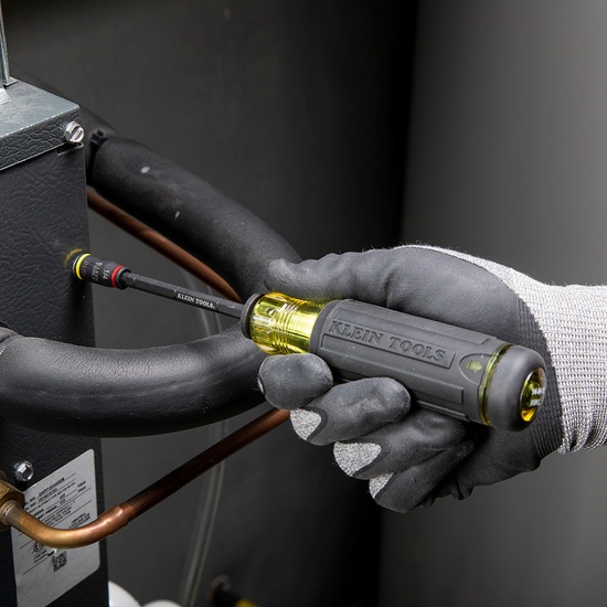 Klein Tools 14-in-1 HVAC Adjustable-Length Impact Screwdriver with Flip Socket - Image 3