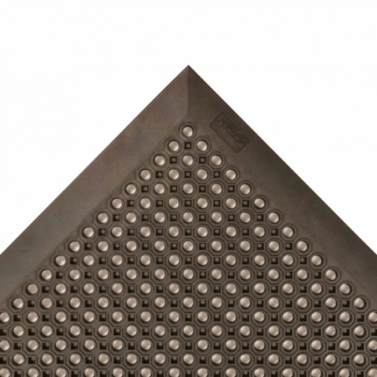NoTrax Oct-O-Flex 599 Drainage Entrance Mat 2 ft x 3 ft Black - Image 1