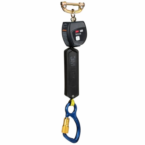 3M Nano-Lok Self Retracting Lifeline 6 ft Web Single Pin Top Connector Carabiner 420lb Single Leg