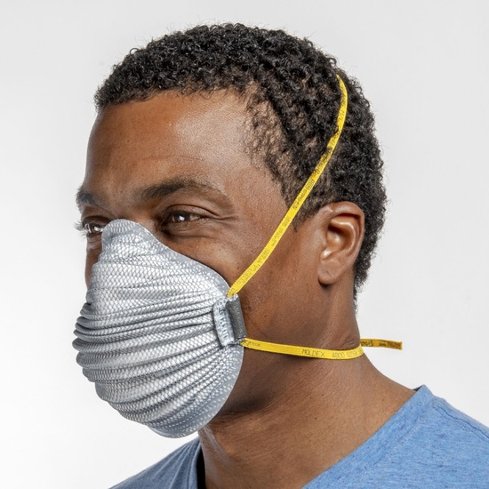 Moldex 4800 N95 Plus Nuisance Organic Vapors AirWave® Disposable Particulate Respirator with SmartStrap®, Size Medium/Large, NIOSH Approved - Image 7