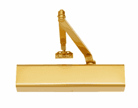 Norton 8501696 Adjustable Surface Mount Door Closer with Full Cover and Sex Nuts Gold Finish