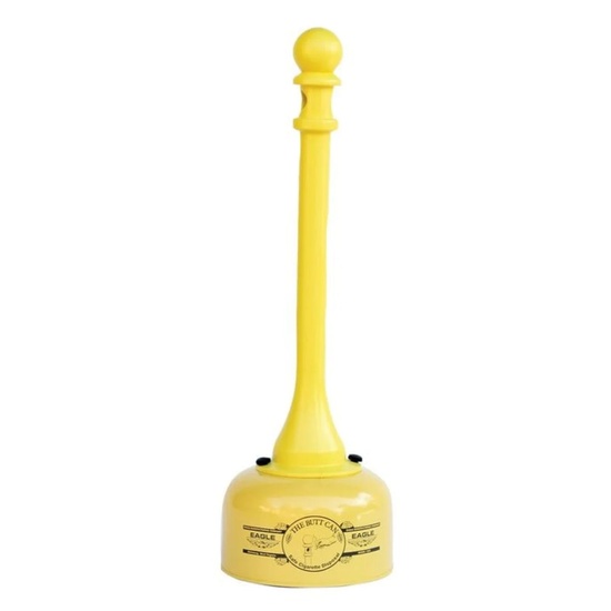 Eagle Manufacturing 2 Gallon Metal and Poly Butt Can Yellow - Image 1