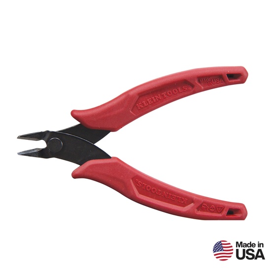 Klein Tools D2755 Diagonal Cutting Pliers Flush Cutter Lightweight 5-Inch - Image 1
