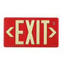 Photoluminescent Exit Sign for Outdoor and Wet Locations 100FT