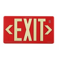 Photoluminescent Exit Sign for Outdoor and Wet Locations 100FT