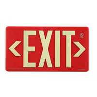 Photoluminescent Exit Sign for Outdoor and Wet Locations 100FT