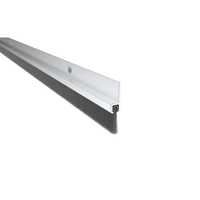 Pemko 18061CNB48 48" 4' 180 Degree Aluminum Retainer Weatherstrip with 5/8" Nylon Brush Clear Aluminum Finish