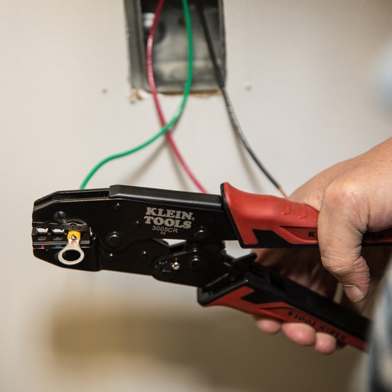 Klein Tools 3005CR Ratcheting Crimper, 10-22 AWG - Insulated Terminals - Image 8