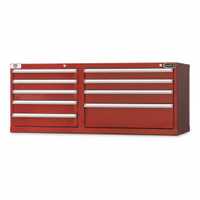 Wright Tool 52" 9 Drawer Heavy Duty Top Chest 52-1/2"Wide x 20-3/4"High x 21-1/2"Deep with Security Lock and 2 Keys
