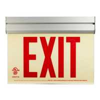 Photoluminescent Exit Sign with Acrylic Frame 50FT