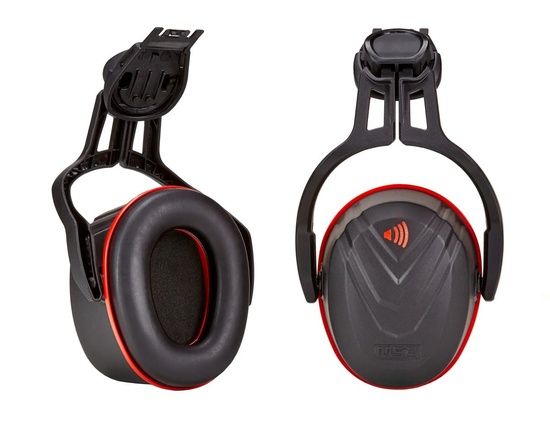 MSA V-Gard Helmet Mounted Hearing Protection, High - Model 10190358 - Image 1