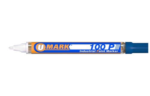 U-Mark 100P Fine Line Industrial Paint Marker – Blue