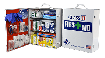 Certified Safety FAC-3 Class B First Aid Kit – 3 Shelf Cabinet