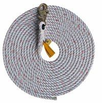3M Rope Lifelines with Snap Hooks 30 ft Self-Locking Snap Hook 310 lb