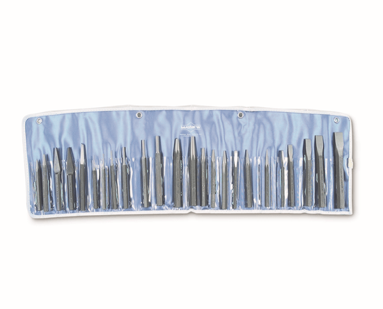Wright Tool Master Punch & Chisel 24 Piece Set w/Pouch Mayhew #61050 - 3/32in - 1/2in - Image 1