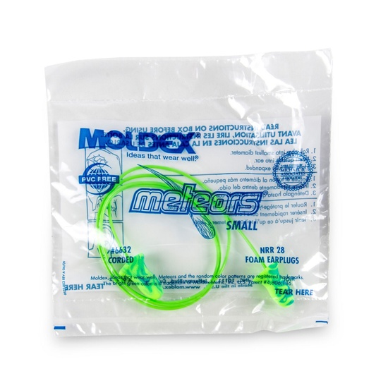 Moldex Meteors® Corded Small Disposable Foam Earplug 6632, NRR 33dB - Image 3