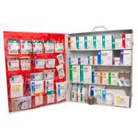 HART OSHA Extra-Wide 4-Shelf First Aid Station
