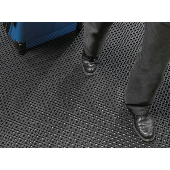 NoTrax Oct-O-Flex 599 Drainage Entrance Mat 2 ft x 3 ft Black - Image 4