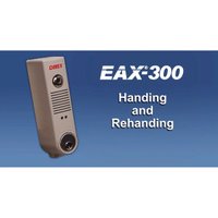 Detex EAX300GRY Surface Mount Battery Powered 100DB Door Prop Alarm with Internal Magnetic Door Contacts and Back Box Gray Finish