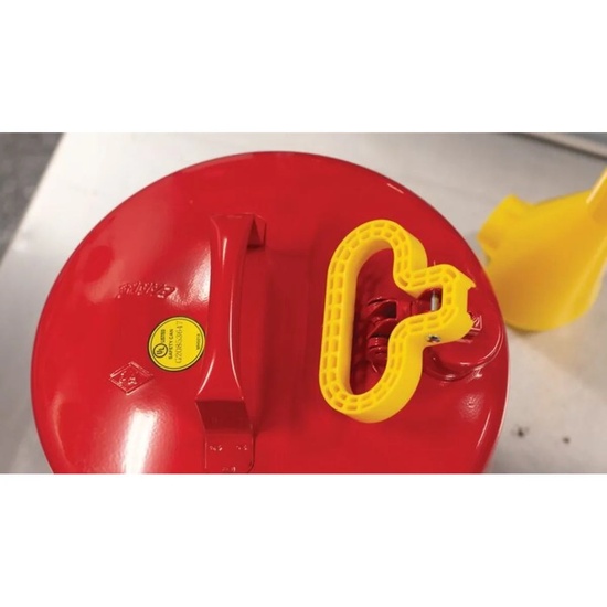 Eagle Manufacturing 5 Gallon Steel Safety Can for Flammables Type I Flame Arrester Funnel Red - Image 2