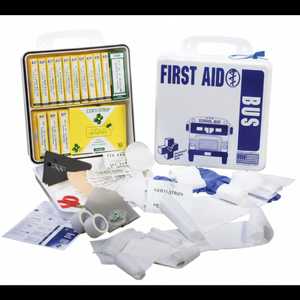 Certified Safety 24M School Bus First Aid Kit – Metal Case