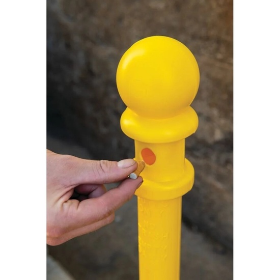 Eagle Manufacturing 2 Gallon Metal and Poly Butt Can Yellow - Image 3