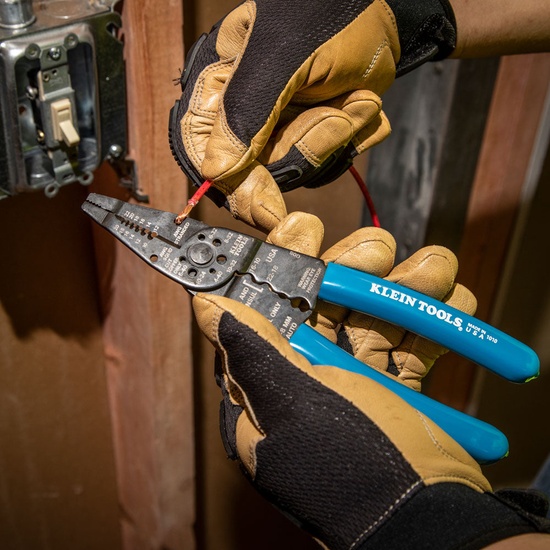 Klein Tools Long Nose Multi Tool Wire Stripper Wire Cutters Crimping Tool - Image 4
