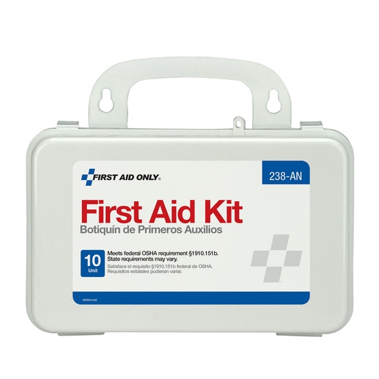 First Aid Only 10 Unit First Aid Kit Plastic Case - Image 4