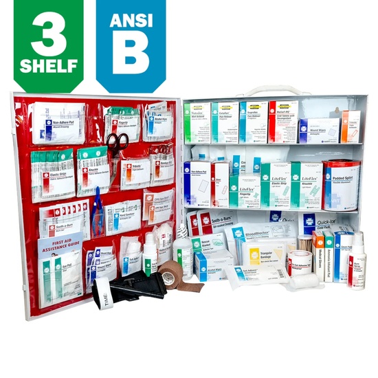 HART ANSI Class B 3-Shelf First Aid Station - Image 1