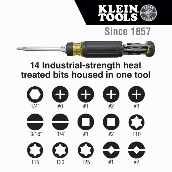 Klein Tools 15-in-1 Multi-Bit Ratcheting Screwdriver - Image 2